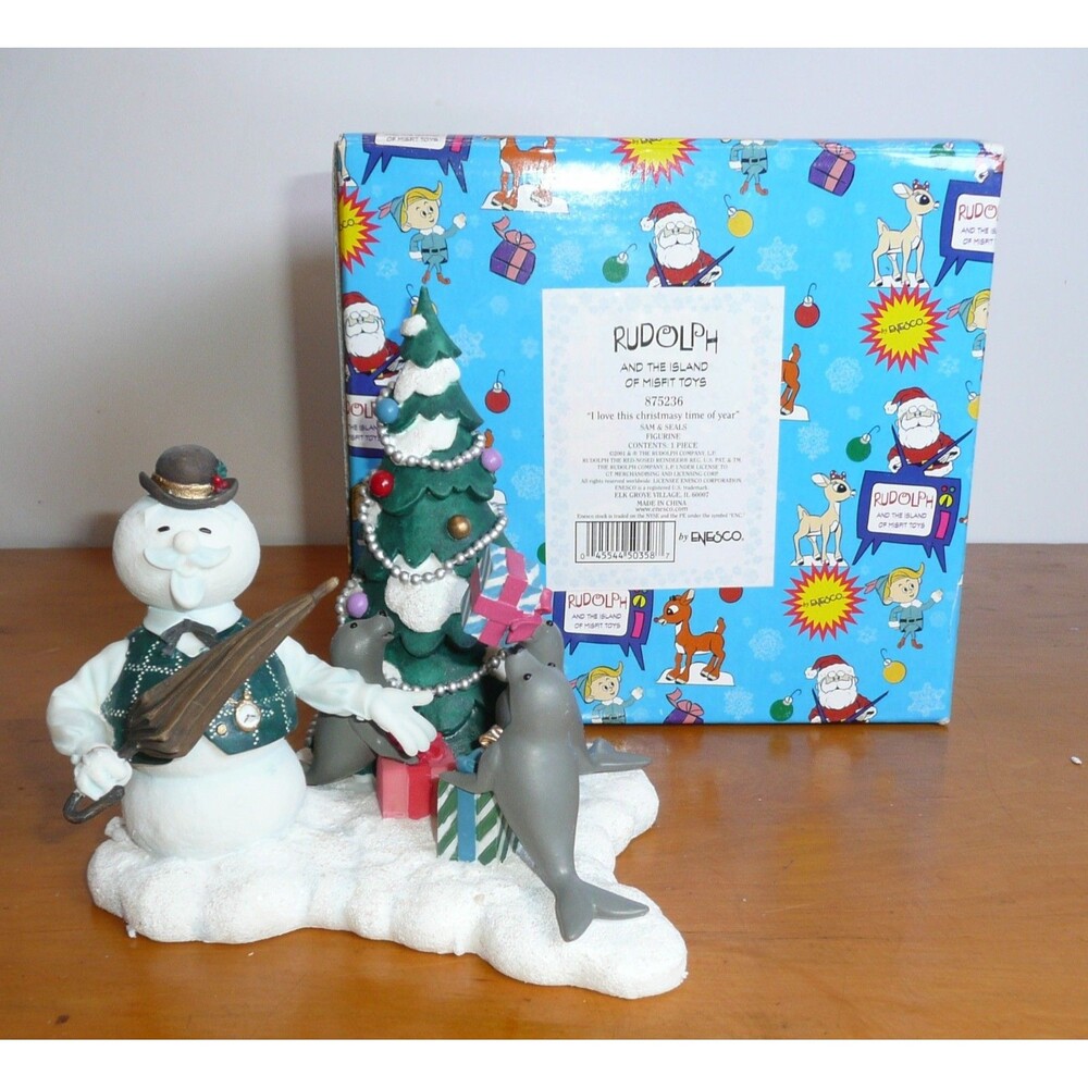 Rudolph And The Island Of Misfit Toys  "Sam & Seals" Figurine #875236 Enesco